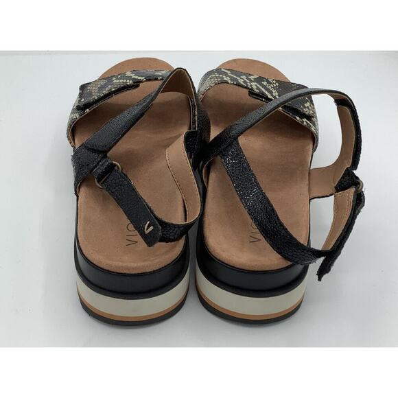 Vionic Size 8 Slide Wedges Snake Print Sandals - Picture 6 of 7
